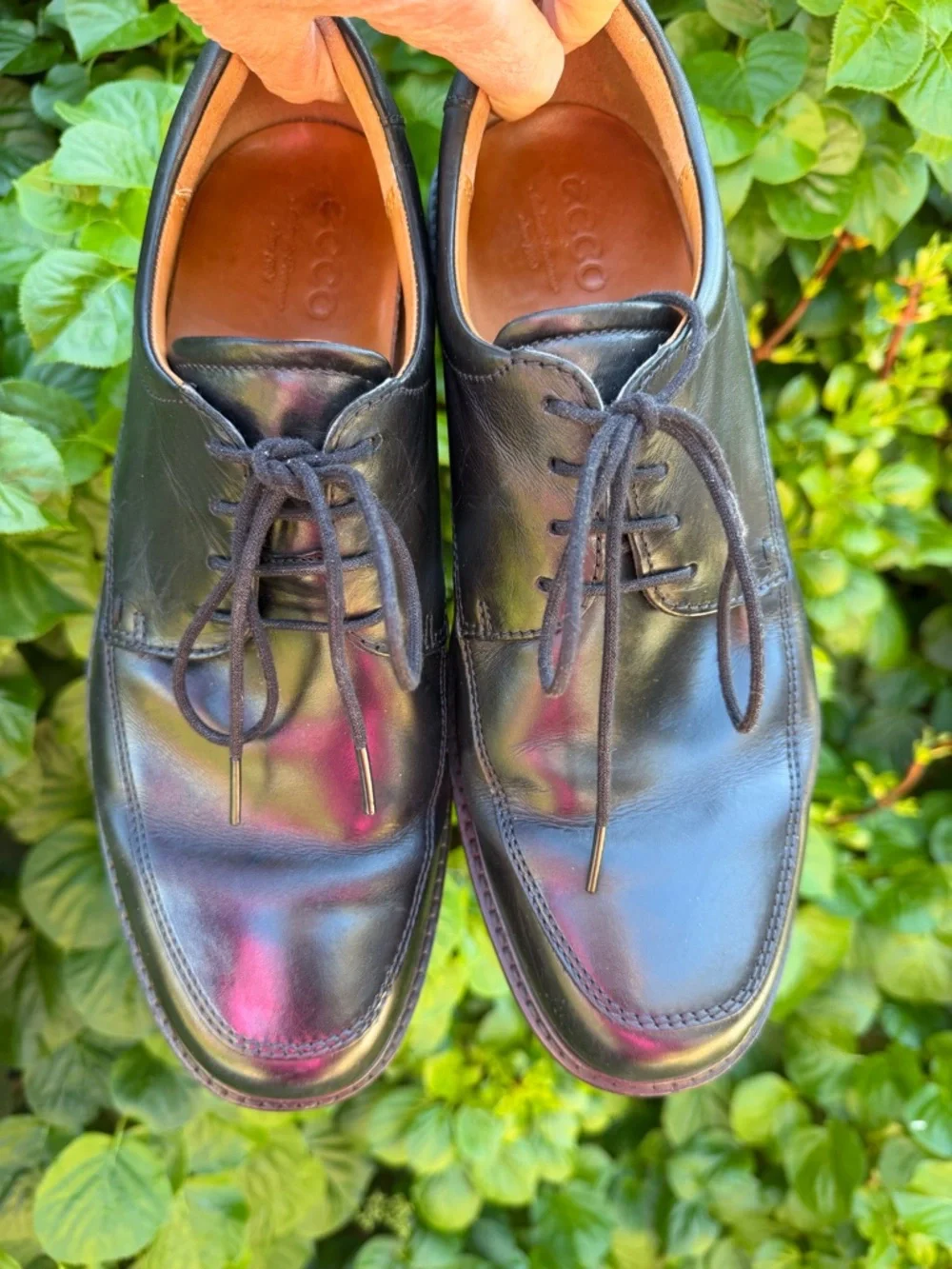 ECCO Black Leather Oxford Derby Shoes Men’s EU 43 US 9-9.5